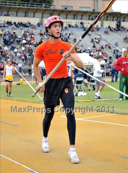 Thumbnail 3 in CIF NCS Masters Track & Field Championships (Boys Pole Vault) photogallery.