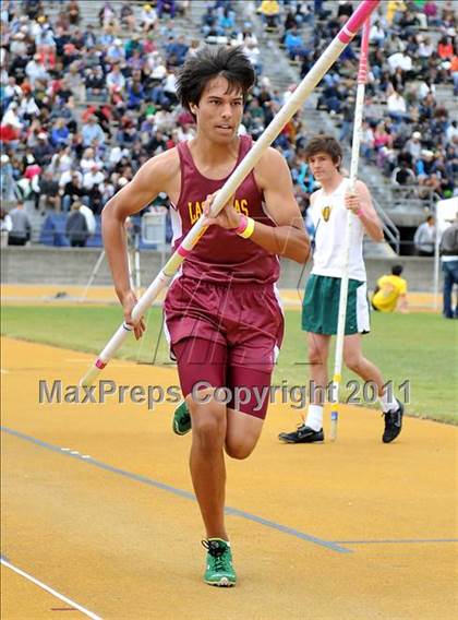 Thumbnail 2 in CIF NCS Masters Track & Field Championships (Boys Pole Vault) photogallery.