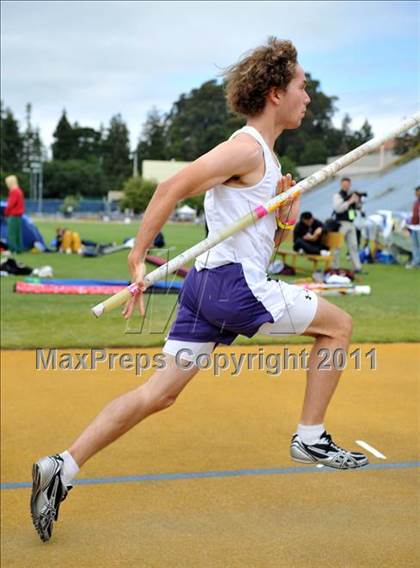Thumbnail 2 in CIF NCS Masters Track & Field Championships (Boys Pole Vault) photogallery.