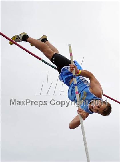 Thumbnail 3 in CIF NCS Masters Track & Field Championships (Boys Pole Vault) photogallery.