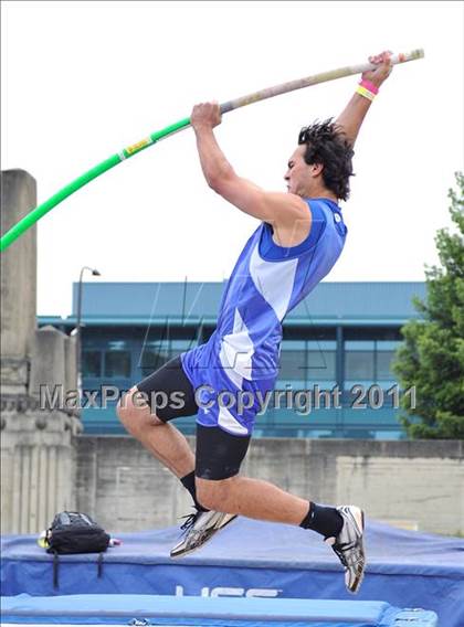 Thumbnail 2 in CIF NCS Masters Track & Field Championships (Boys Pole Vault) photogallery.