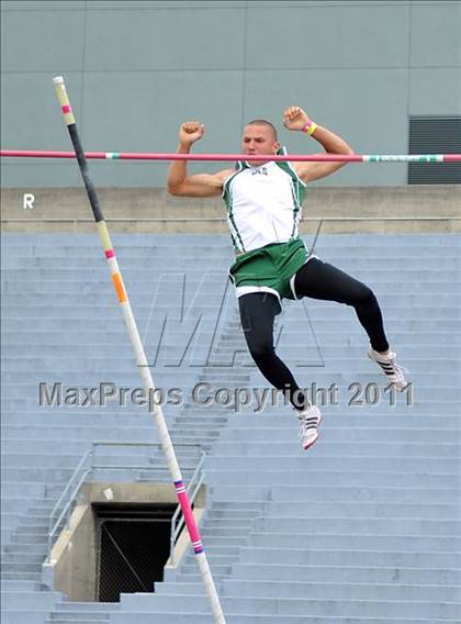 Thumbnail 2 in CIF NCS Masters Track & Field Championships (Boys Pole Vault) photogallery.