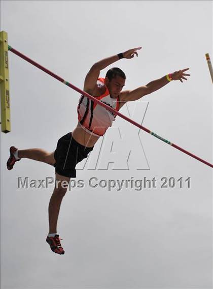 Thumbnail 3 in CIF NCS Masters Track & Field Championships (Boys Pole Vault) photogallery.