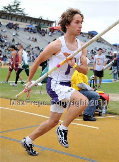 Thumbnail 2 in CIF NCS Masters Track & Field Championships (Boys Pole Vault) photogallery.