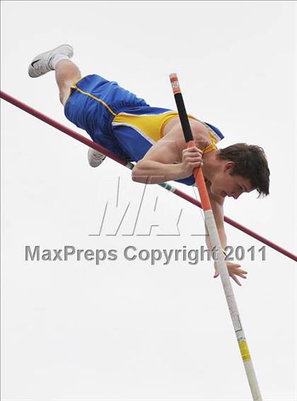 Thumbnail 2 in CIF NCS Masters Track & Field Championships (Boys Pole Vault) photogallery.