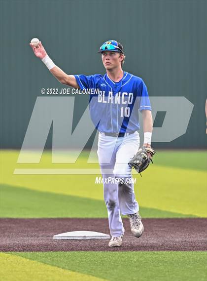 Thumbnail 3 in Blanco vs Marion (UIL 3A Region 4 Baseball Quarterfinal) photogallery.