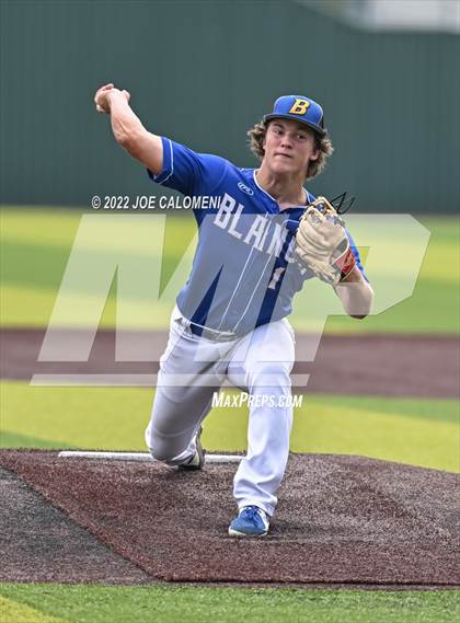 Thumbnail 2 in Blanco vs Marion (UIL 3A Region 4 Baseball Quarterfinal) photogallery.