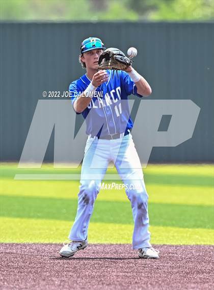 Thumbnail 2 in Blanco vs Marion (UIL 3A Region 4 Baseball Quarterfinal) photogallery.