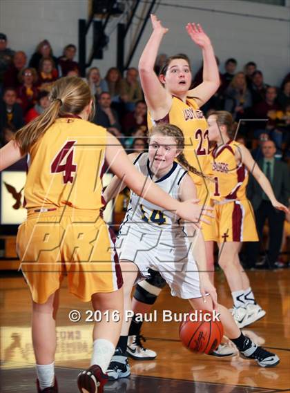Thumbnail 1 in Elk County Catholic vs Northern Potter (District IX Class A Quarterfinal) photogallery.