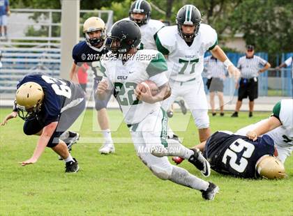 Thumbnail 2 in Bishop McLaughlin Catholic vs Gulf (Scrimmage) photogallery.