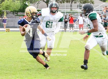 Thumbnail 2 in Bishop McLaughlin Catholic vs Gulf (Scrimmage) photogallery.
