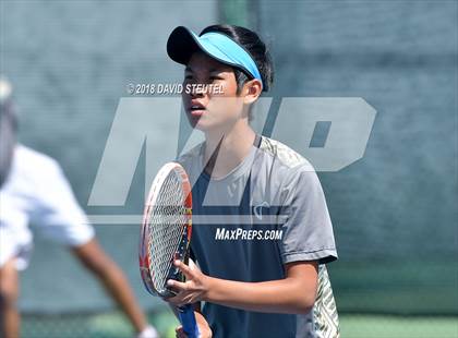 Thumbnail 2 in Dougherty Valley vs. Lowell (CIF NorCal Regional Team Tennis Championships) photogallery.