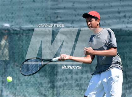 Thumbnail 3 in Dougherty Valley vs. Lowell (CIF NorCal Regional Team Tennis Championships) photogallery.