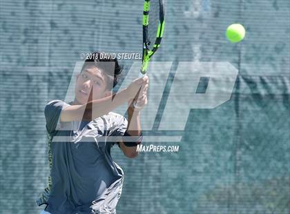 Thumbnail 3 in Dougherty Valley vs. Lowell (CIF NorCal Regional Team Tennis Championships) photogallery.