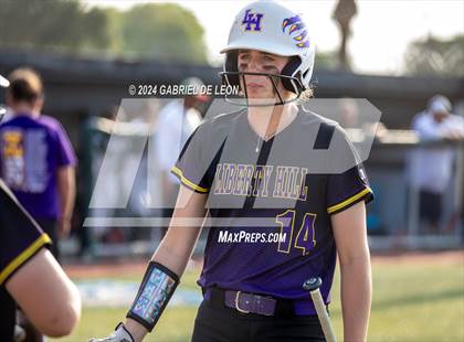 Thumbnail 1 in Harlingen South vs. Liberty Hill (UIL Softball 5A Region 2 & 4 Regional Semifinal) photogallery.