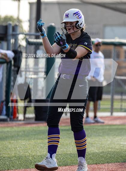 Thumbnail 1 in Harlingen South vs. Liberty Hill (UIL Softball 5A Region 2 & 4 Regional Semifinal) photogallery.