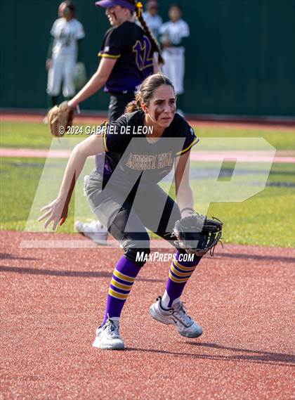 Thumbnail 2 in Harlingen South vs. Liberty Hill (UIL Softball 5A Region 2 & 4 Regional Semifinal) photogallery.