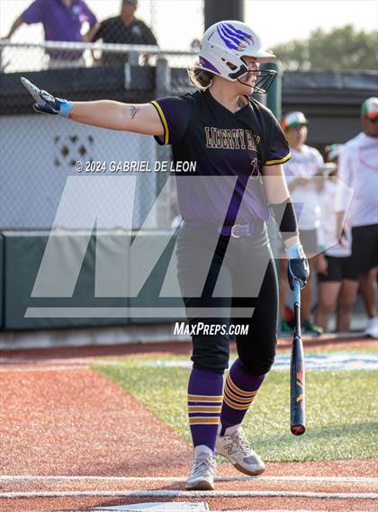 Thumbnail 1 in Harlingen South vs. Liberty Hill (UIL Softball 5A Region 2 & 4 Regional Semifinal) photogallery.