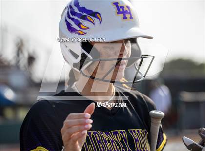 Thumbnail 3 in Harlingen South vs. Liberty Hill (UIL Softball 5A Region 2 & 4 Regional Semifinal) photogallery.