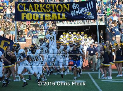 Thumbnail 2 in Clarkston vs. Lapeer (Battle at the Big House) photogallery.