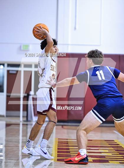 Thumbnail 3 in Brentwood School vs Simi Valley (Annual Bob Hawking Simi Valley Tip-Off Classic) photogallery.