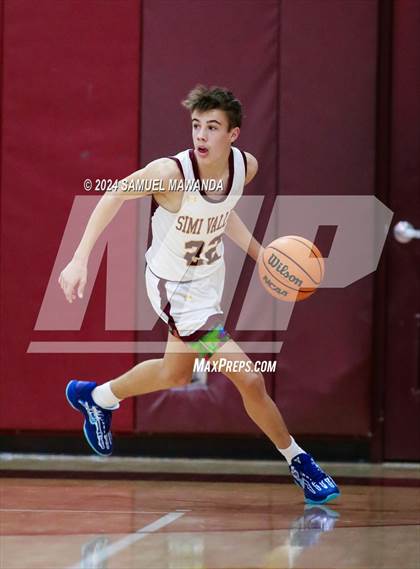 Thumbnail 2 in Brentwood School vs Simi Valley (Annual Bob Hawking Simi Valley Tip-Off Classic) photogallery.