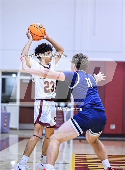 Thumbnail 2 in Brentwood School vs Simi Valley (Annual Bob Hawking Simi Valley Tip-Off Classic) photogallery.