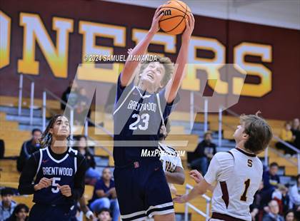 Thumbnail 1 in Brentwood School vs Simi Valley (Annual Bob Hawking Simi Valley Tip-Off Classic) photogallery.
