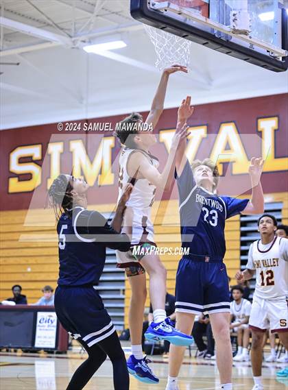 Thumbnail 1 in Brentwood School vs Simi Valley (Annual Bob Hawking Simi Valley Tip-Off Classic) photogallery.
