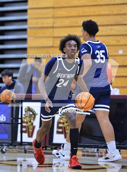 Thumbnail 1 in Brentwood School vs Simi Valley (Annual Bob Hawking Simi Valley Tip-Off Classic) photogallery.