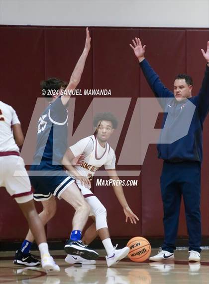 Thumbnail 2 in Brentwood School vs Simi Valley (Annual Bob Hawking Simi Valley Tip-Off Classic) photogallery.