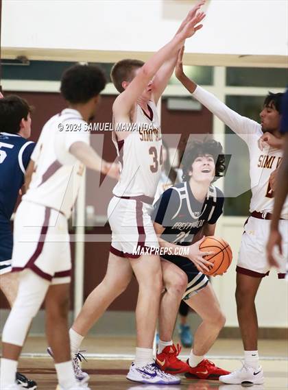Thumbnail 3 in Brentwood School vs Simi Valley (Annual Bob Hawking Simi Valley Tip-Off Classic) photogallery.