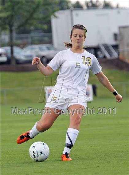 Thumbnail 2 in Cuthbertson vs Carrboro (NCHSAA 2A Final) photogallery.