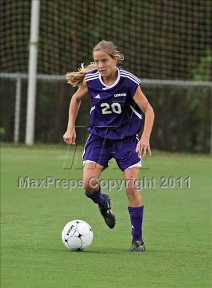 Thumbnail 2 in Cuthbertson vs Carrboro (NCHSAA 2A Final) photogallery.