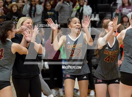 Thumbnail 1 in Marian vs. Mercy (MHSAA Division 1 Quadrant 4 Quarterfinal) photogallery.
