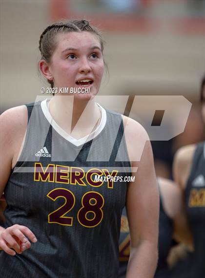 Thumbnail 1 in Marian vs. Mercy (MHSAA Division 1 Quadrant 4 Quarterfinal) photogallery.