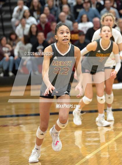Thumbnail 2 in Marian vs. Mercy (MHSAA Division 1 Quadrant 4 Quarterfinal) photogallery.