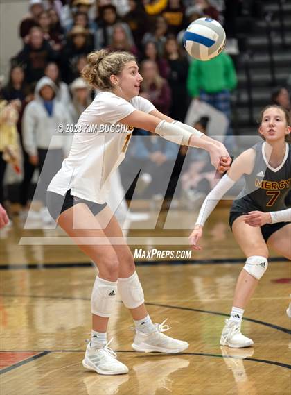 Thumbnail 1 in Marian vs. Mercy (MHSAA Division 1 Quadrant 4 Quarterfinal) photogallery.