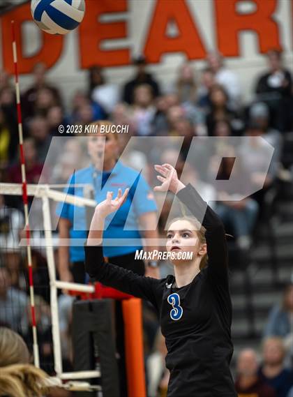 Thumbnail 2 in Marian vs. Mercy (MHSAA Division 1 Quadrant 4 Quarterfinal) photogallery.