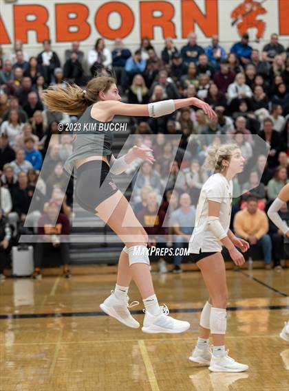 Thumbnail 2 in Marian vs. Mercy (MHSAA Division 1 Quadrant 4 Quarterfinal) photogallery.