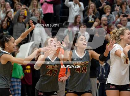 Thumbnail 3 in Marian vs. Mercy (MHSAA Division 1 Quadrant 4 Quarterfinal) photogallery.