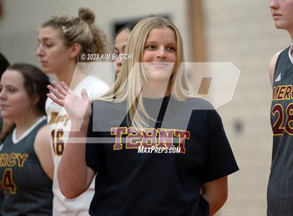Thumbnail 1 in Marian vs. Mercy (MHSAA Division 1 Quadrant 4 Quarterfinal) photogallery.