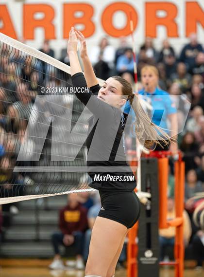 Thumbnail 2 in Marian vs. Mercy (MHSAA Division 1 Quadrant 4 Quarterfinal) photogallery.