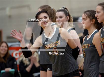 Thumbnail 3 in Marian vs. Mercy (MHSAA Division 1 Quadrant 4 Quarterfinal) photogallery.