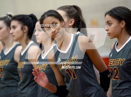 Thumbnail 2 in Marian vs. Mercy (MHSAA Division 1 Quadrant 4 Quarterfinal) photogallery.