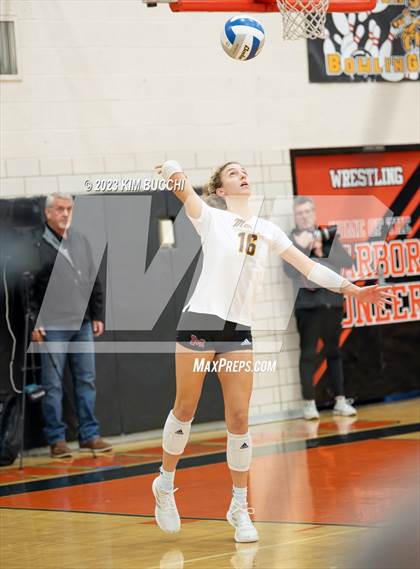 Thumbnail 3 in Marian vs. Mercy (MHSAA Division 1 Quadrant 4 Quarterfinal) photogallery.