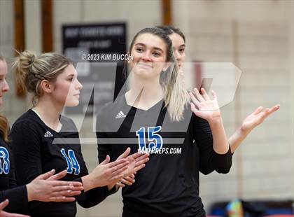 Thumbnail 2 in Marian vs. Mercy (MHSAA Division 1 Quadrant 4 Quarterfinal) photogallery.