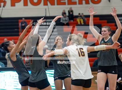 Thumbnail 1 in Marian vs. Mercy (MHSAA Division 1 Quadrant 4 Quarterfinal) photogallery.