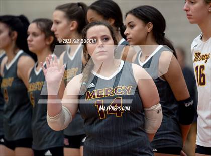 Thumbnail 3 in Marian vs. Mercy (MHSAA Division 1 Quadrant 4 Quarterfinal) photogallery.