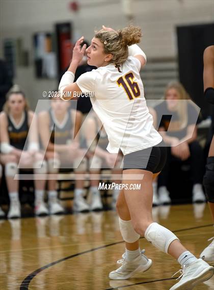Thumbnail 2 in Marian vs. Mercy (MHSAA Division 1 Quadrant 4 Quarterfinal) photogallery.